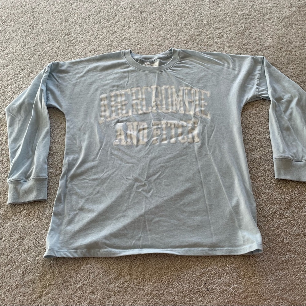 Abercrombie kids logo tee long sleeve